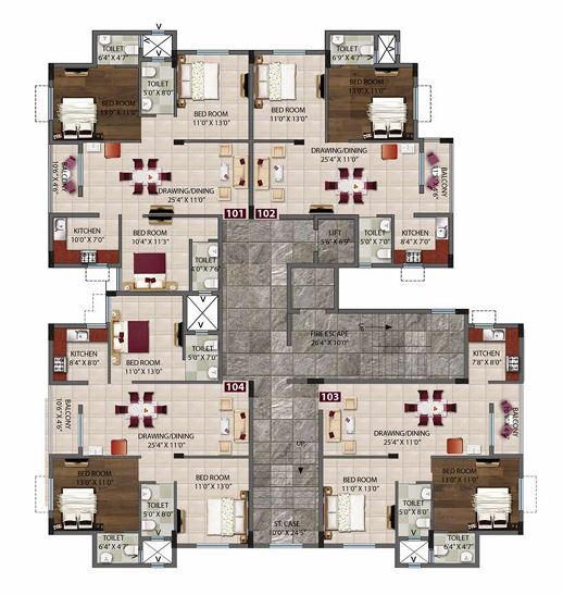Floor Plan 2 Vaishno Green