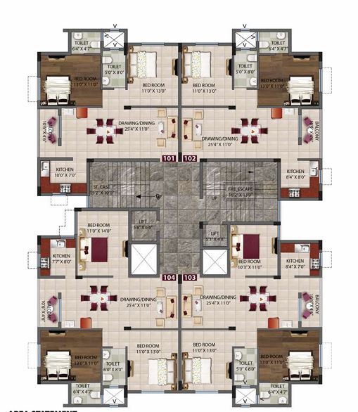 Floor Plan Vaishno Green